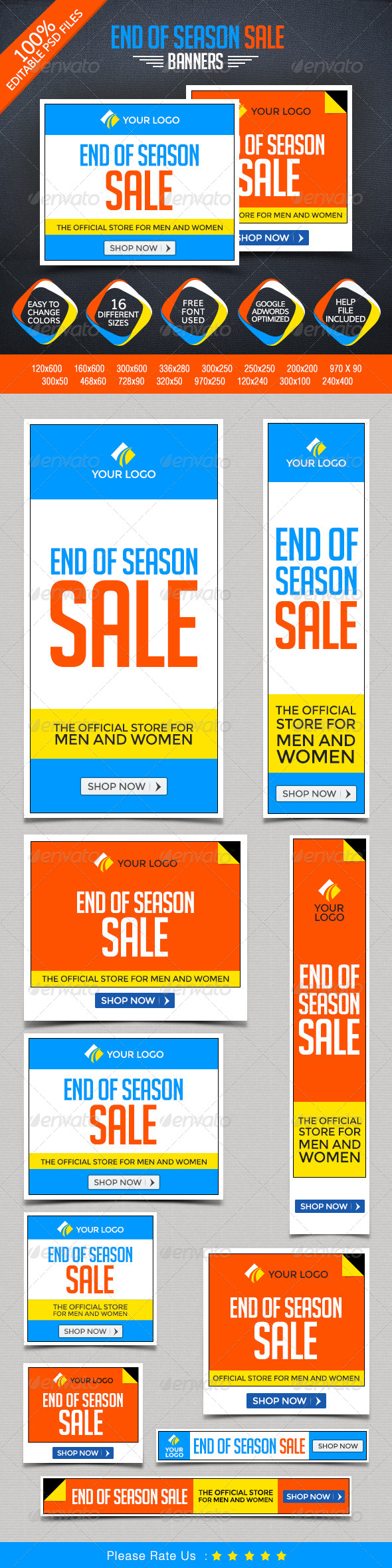 GraphicRiver End of Season Sale Banners 8487705 GraphicRiver End of Season Sale Banners 8487705