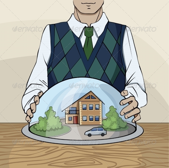 GraphicRiver House Under Protection 8488336 GraphicRiver House Under Protection 8488336