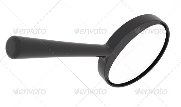 Black magnifier glass (Misc) Photo Download