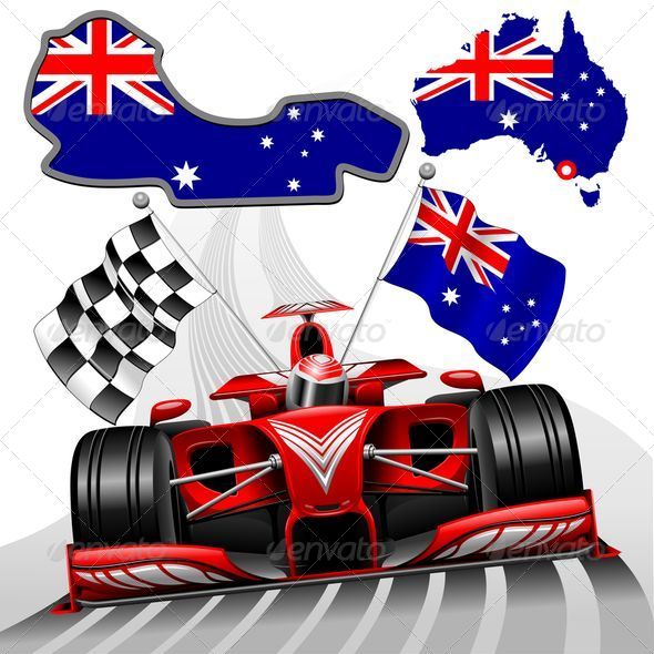 GraphicRiver Formula 1 Red Race Australian Car 8488876 GraphicRiver Formula 1 Red Race Australian Car 8488876