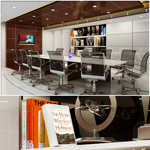 Realistic Board Room - 3DOcean Item for Sale