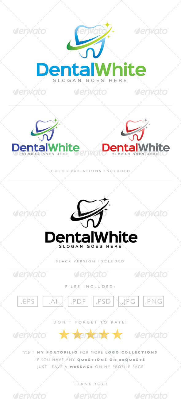 GraphicRiver Dental White Logo 8489388 GraphicRiver Dental White Logo 8489388