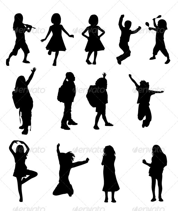 Kids Silhouettes Kids Silhouettes