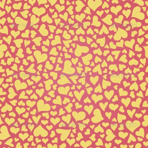 Seamless Pattern with Hearts Seamless Pattern with Hearts