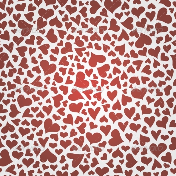 Seamless Pattern with Hearts Seamless Pattern with Hearts