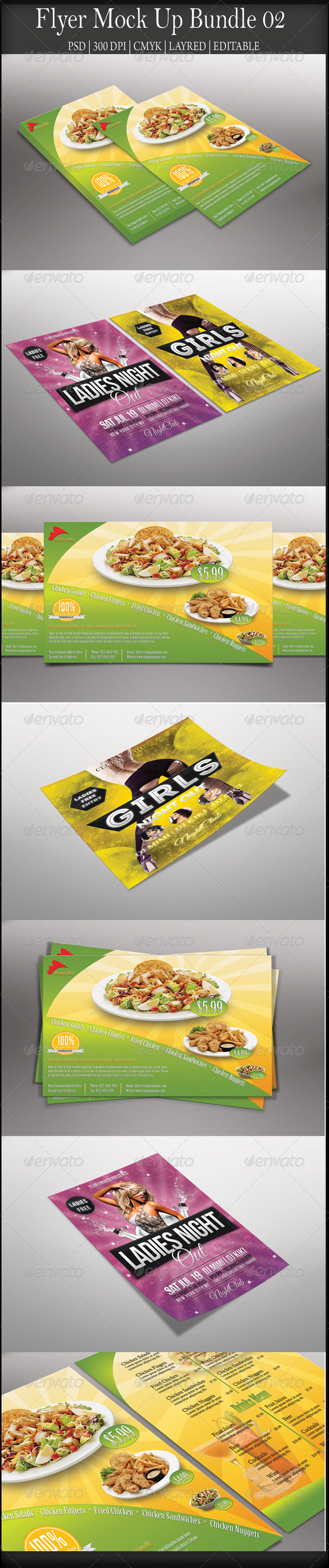 GraphicRiver Flyer Mock Up Bundle 02 8491019 GraphicRiver Flyer Mock Up Bundle 02 8491019