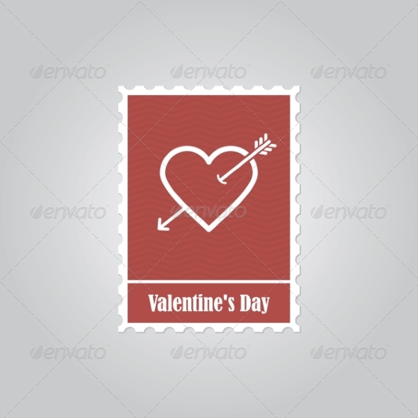 GraphicRiver Happy Valentine s Day stamps 8491039 GraphicRiver Happy Valentine s Day stamps 8491039