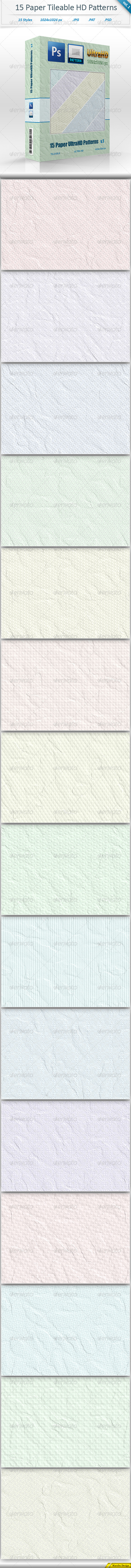 GraphicRiver Textured Paper Tileable Patterns vol 1 8491097 GraphicRiver Textured Paper Tileable Patterns vol 1 8491097
