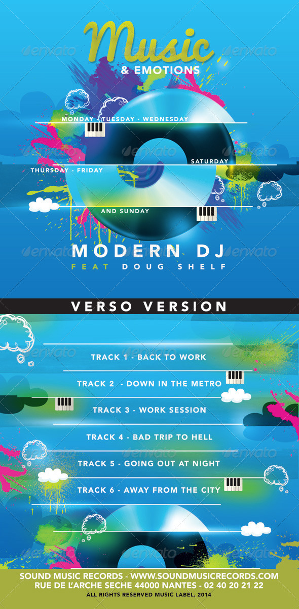 GraphicRiver Everyday Modern Music And Emotions Cd Cover 8492441 GraphicRiver Everyday Modern Music And Emotions Cd Cover 8492441