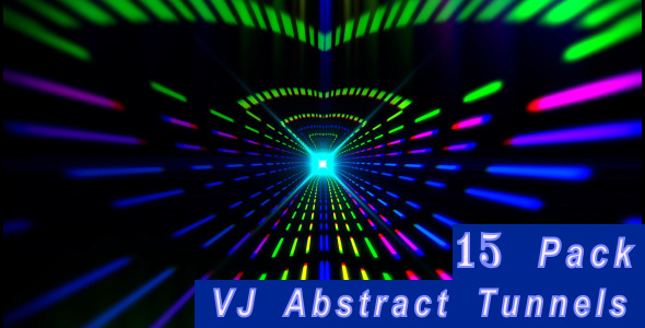 VJ Abstract Tunnels 15 Pack VJ Abstract Tunnels 15 Pack