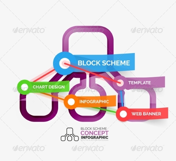 Block Scheme Infographic Tag Cloud Block Scheme Infographic Tag Cloud
