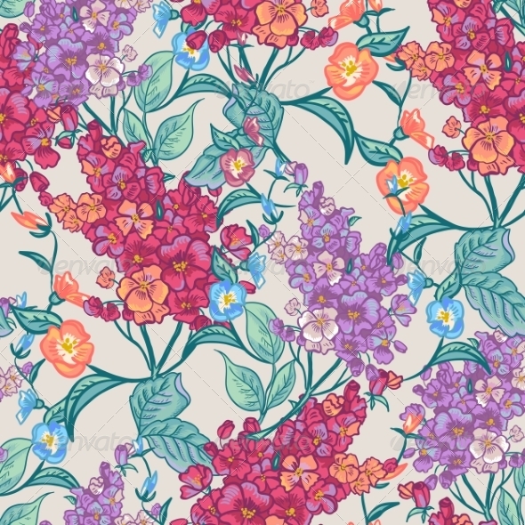 GraphicRiver Seamless Background with Bouquets of Wildflowers 8492693 GraphicRiver Seamless Background with Bouquets of Wildflowers 8492693