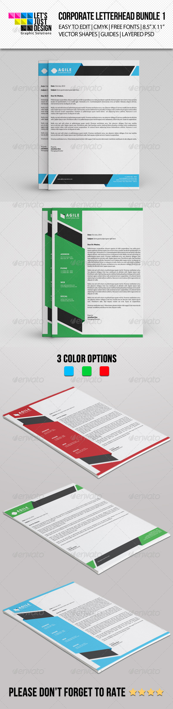 GraphicRiver Corporate Letterhead Bundle Vol 1 8492806 GraphicRiver Corporate Letterhead Bundle Vol 1 8492806