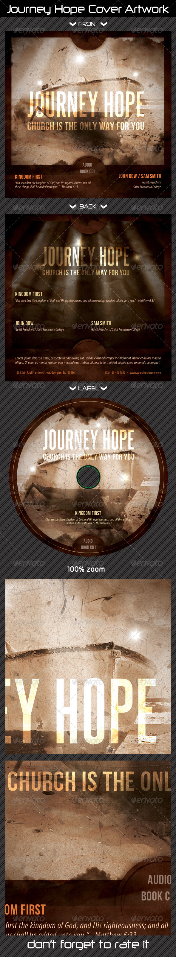 GraphicRiver Journey Hope CD Cover Artwork 8492988 GraphicRiver Journey Hope CD Cover Artwork 8492988