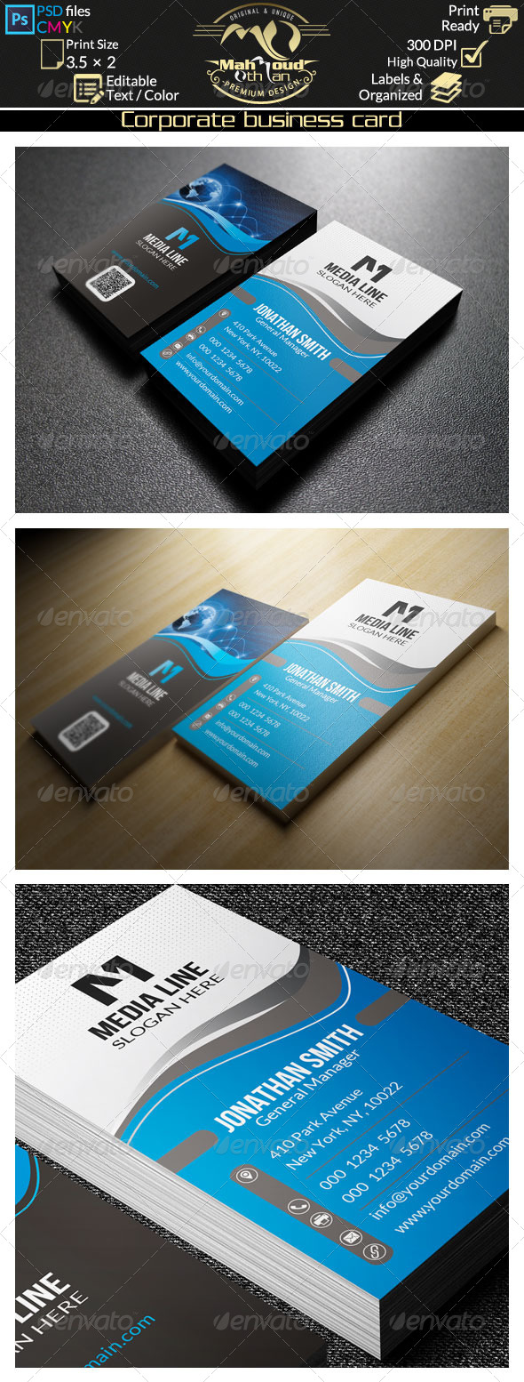 GraphicRiver Creative Blue Business Card 40 8493200 GraphicRiver Creative Blue Business Card 40 8493200