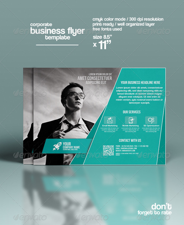 GraphicRiver Corporate Flyer Template 8493410 GraphicRiver Corporate Flyer Template 8493410