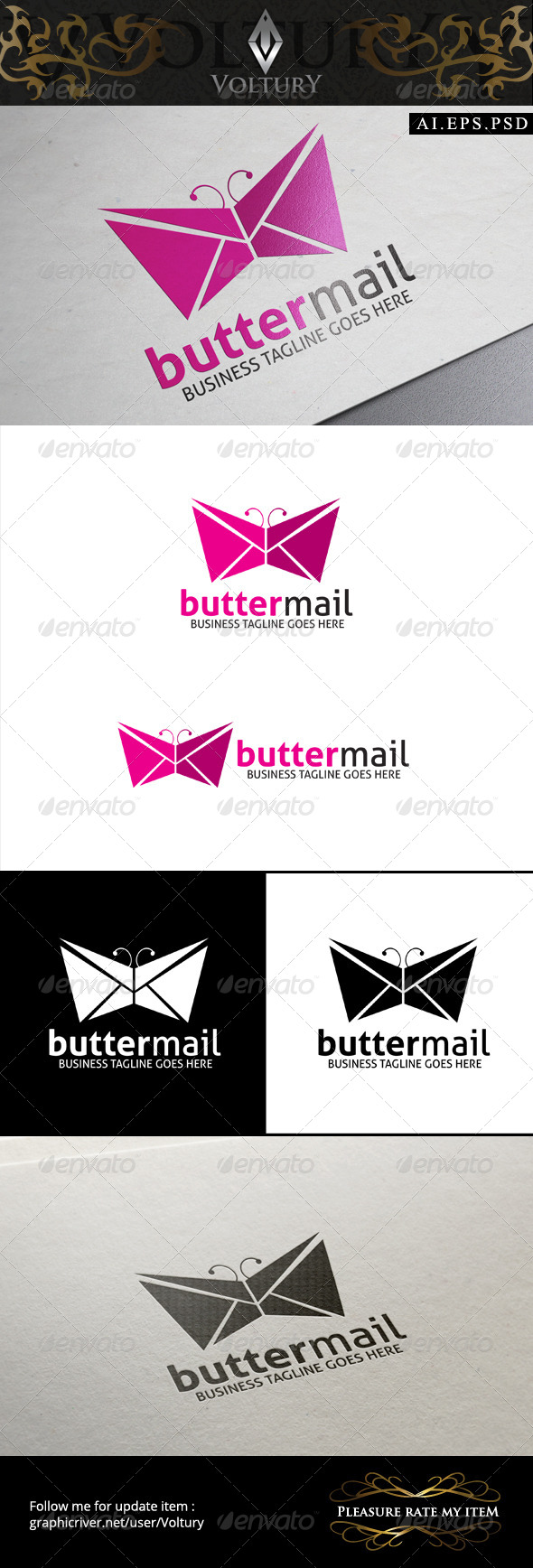 GraphicRiver Butter Mail Logo 8493813 GraphicRiver Butter Mail Logo 8493813