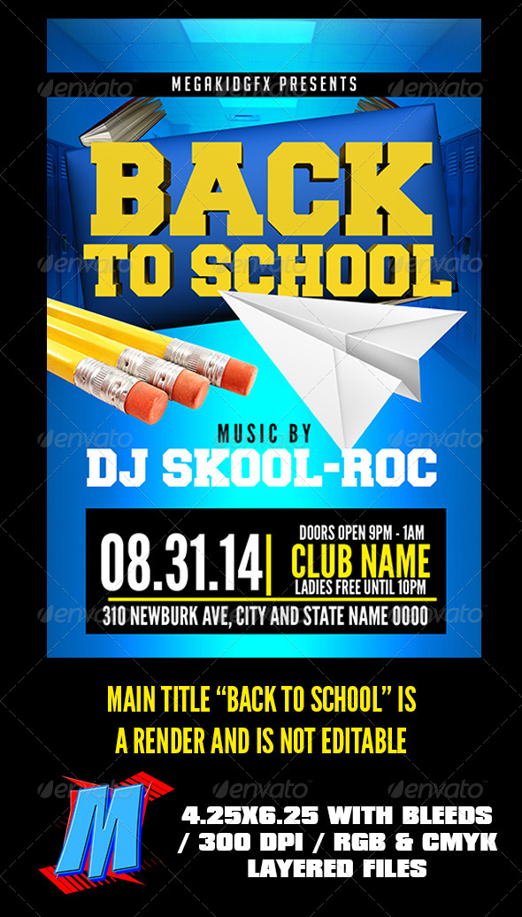 Back To School Flyer Template Back To School Flyer Template