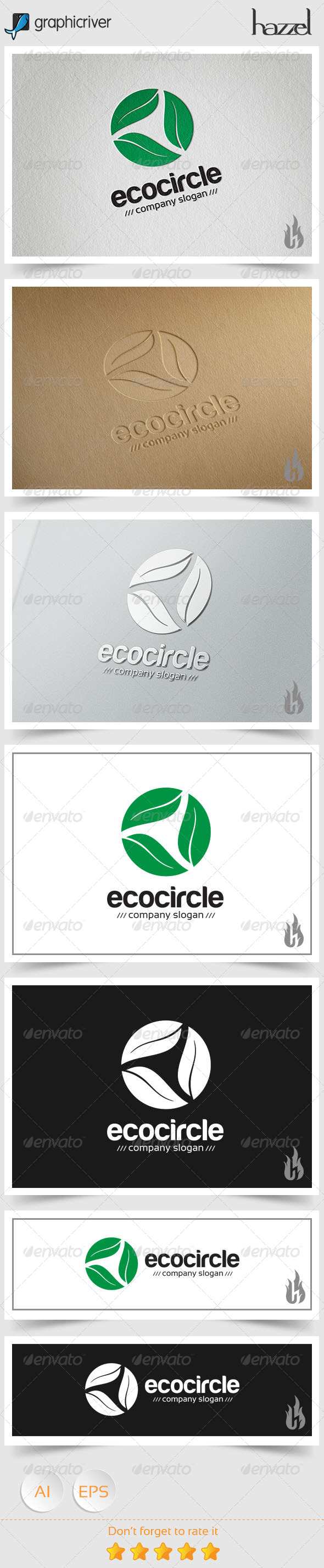 GraphicRiver Eco Circle Logo 8494451 GraphicRiver Eco Circle Logo 8494451