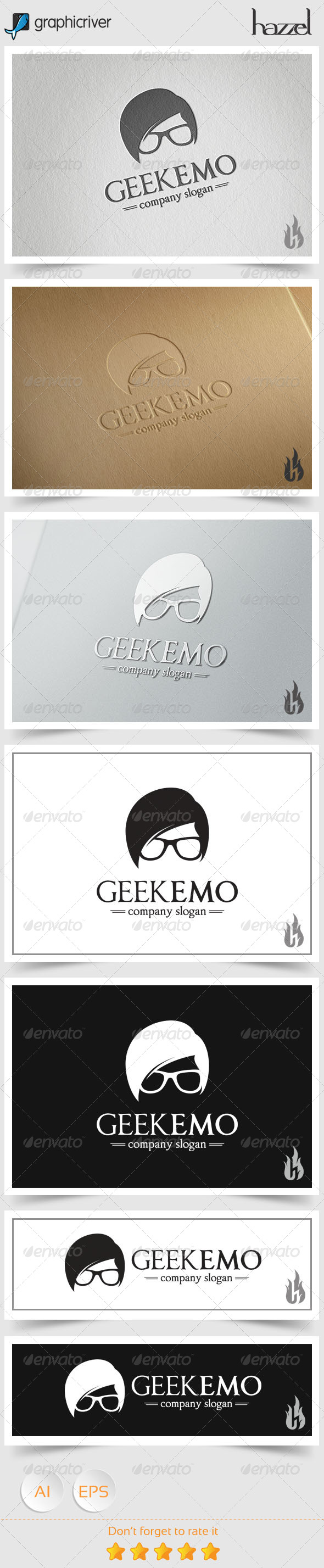 GraphicRiver Geek Emo Logo 8494464 GraphicRiver Geek Emo Logo 8494464