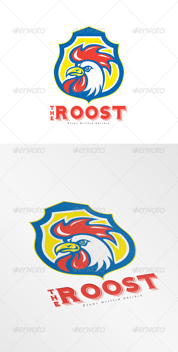 GraphicRiver The Roost Flame Grilled Chicken Logo 8495000 GraphicRiver The Roost Flame Grilled Chicken Logo 8495000