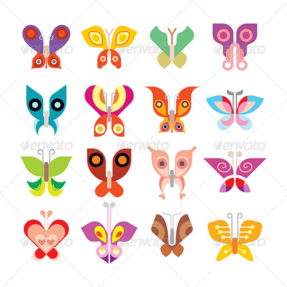 GraphicRiver Butterfly Icon Set 8495157 GraphicRiver Butterfly Icon Set 8495157