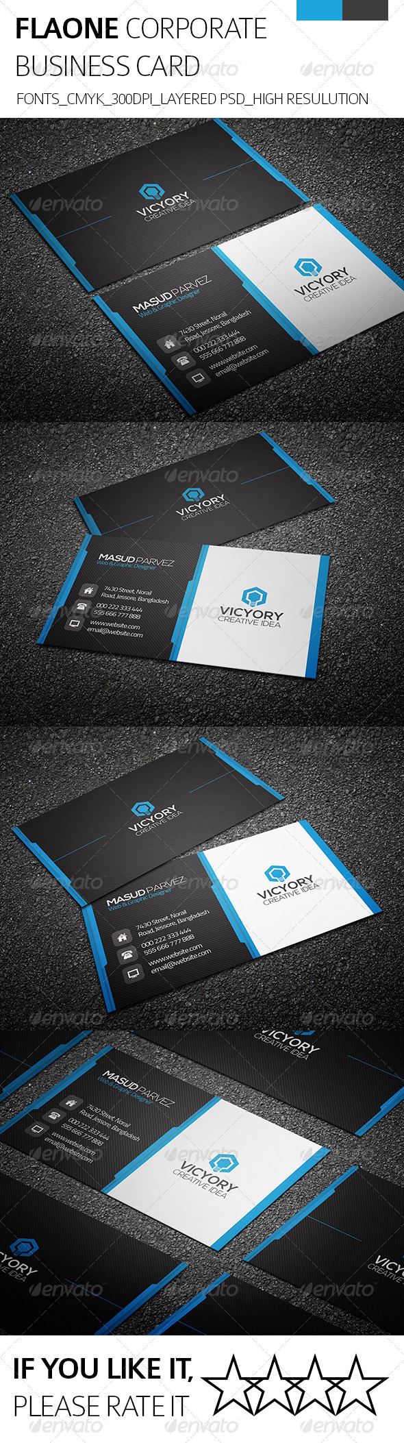GraphicRiver Flaone & Corporate Business Card 8495501 GraphicRiver Flaone & Corporate Business Card 8495501