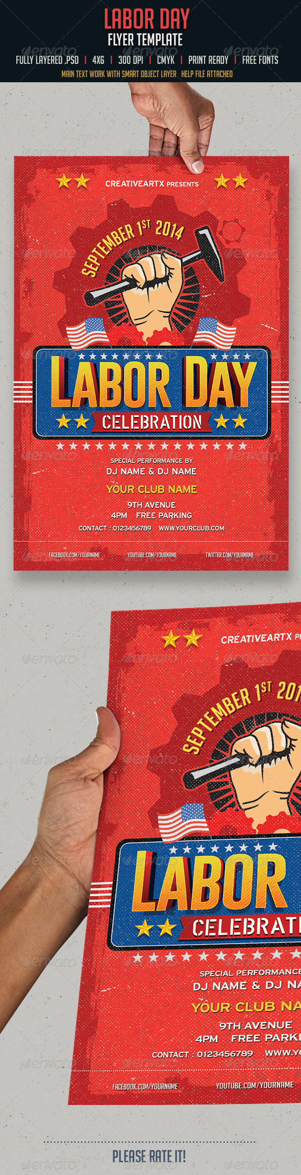 GraphicRiver Labor Day Flyer 8495503 GraphicRiver Labor Day Flyer 8495503