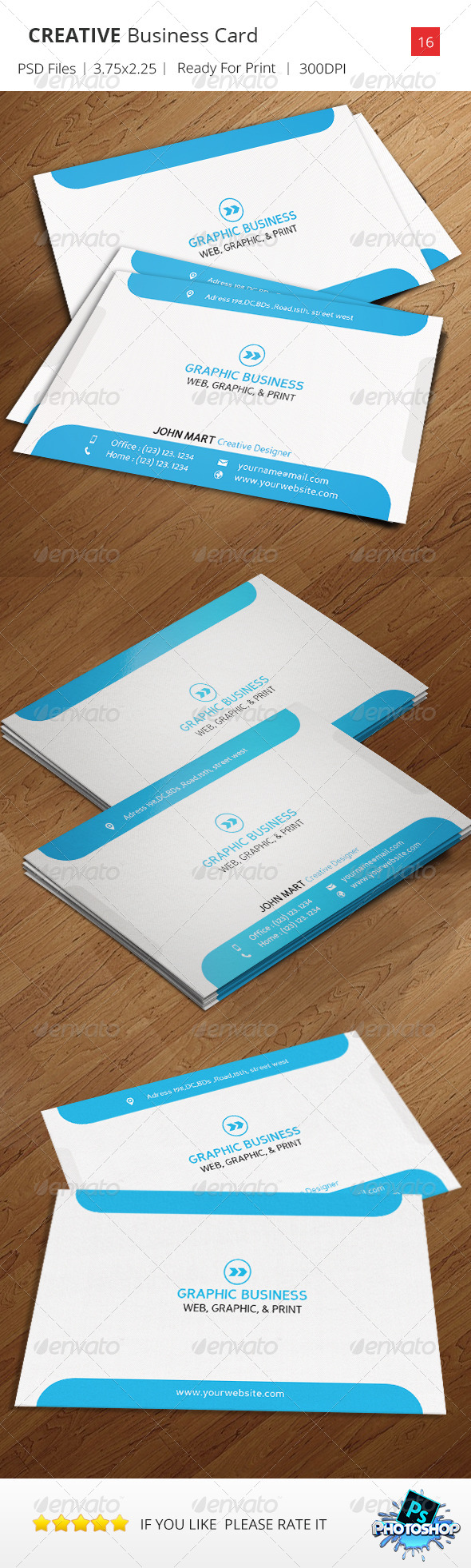 GraphicRiver Creative Business Card v.16 8495900 GraphicRiver Creative Business Card v.16 8495900