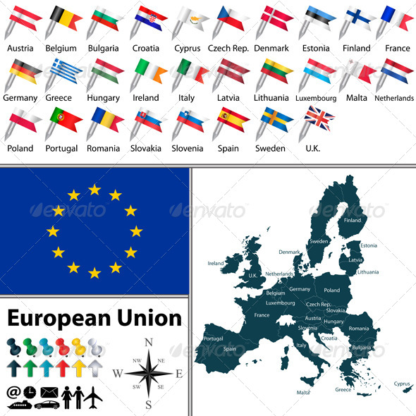 GraphicRiver Maps of European Union 8496733 GraphicRiver Maps of European Union 8496733