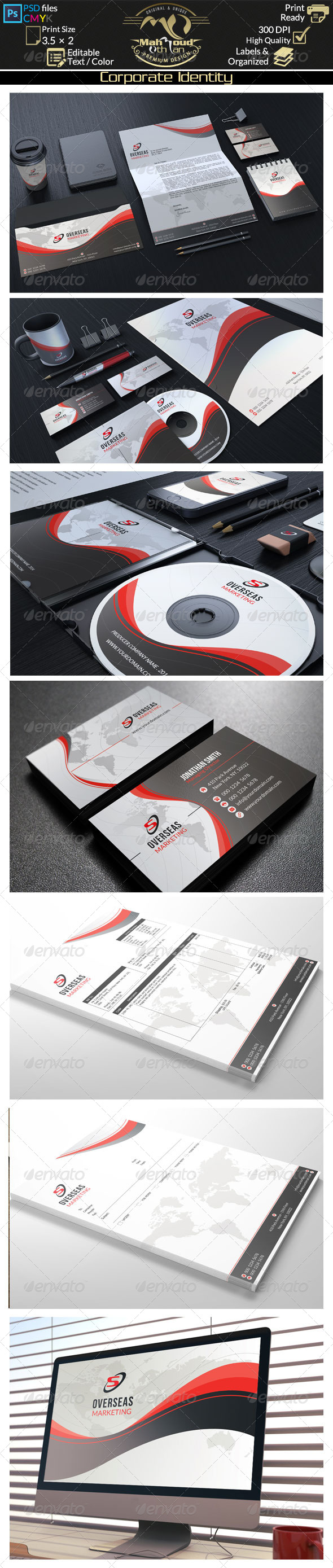 Modern Corporate Identity 02 (Stationery)