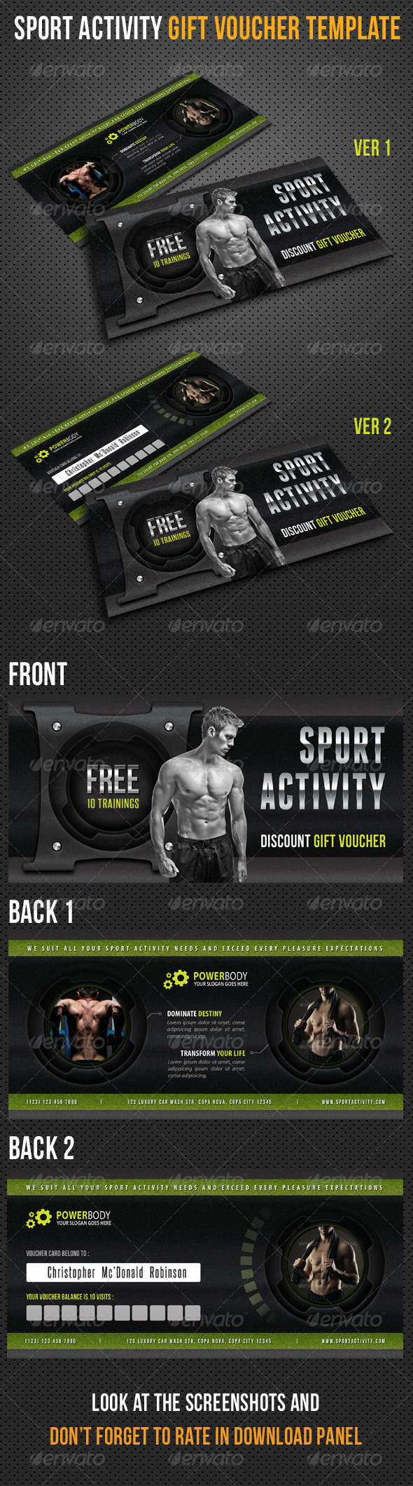 Sport Activity Gift Voucher V25 Sport Activity Gift Voucher V25