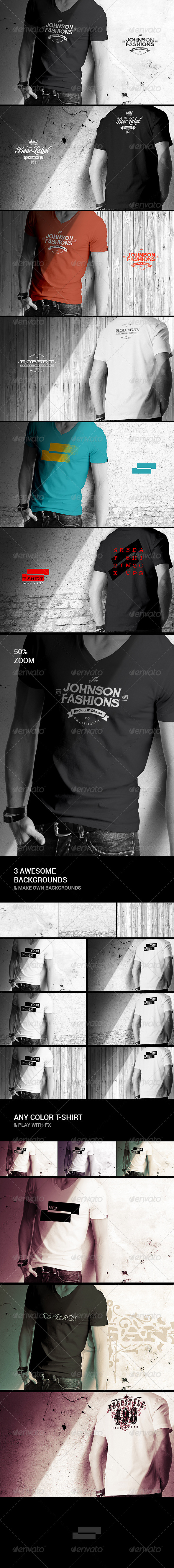 GraphicRiver Mens T-shirt Mock-up 8498447 GraphicRiver Mens T-shirt Mock-up 8498447