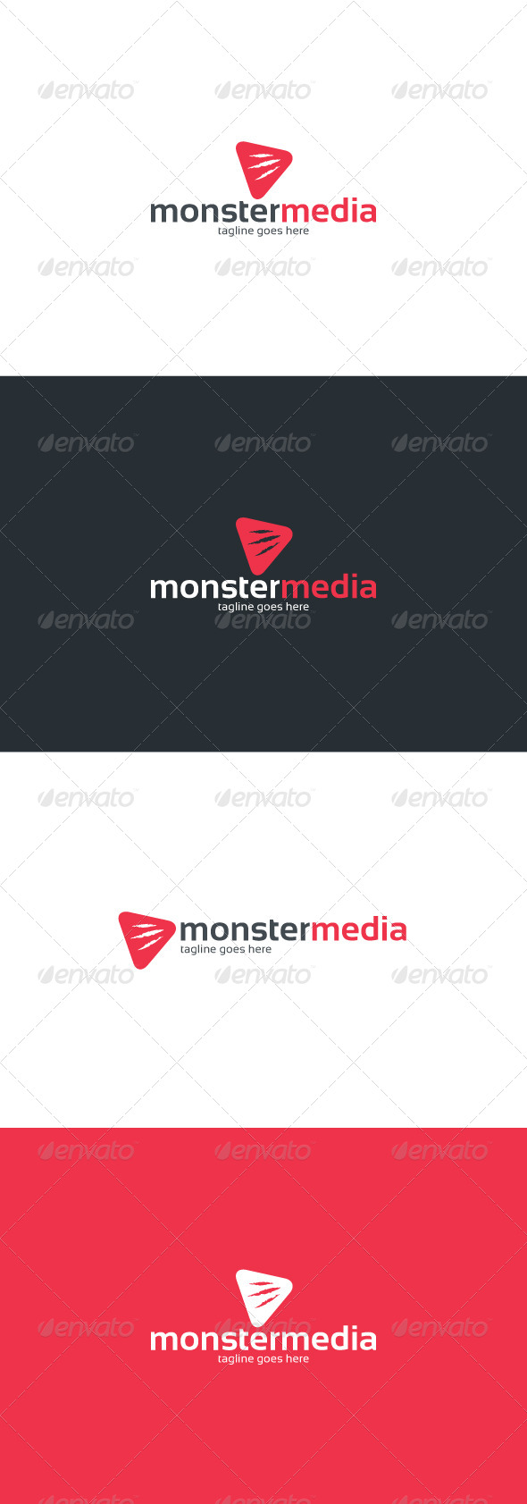 GraphicRiver Monster Media Logo 8498645 GraphicRiver Monster Media Logo 8498645