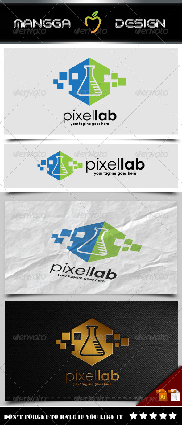 GraphicRiver Pixel Lab Logo 8498832 GraphicRiver Pixel Lab Logo 8498832