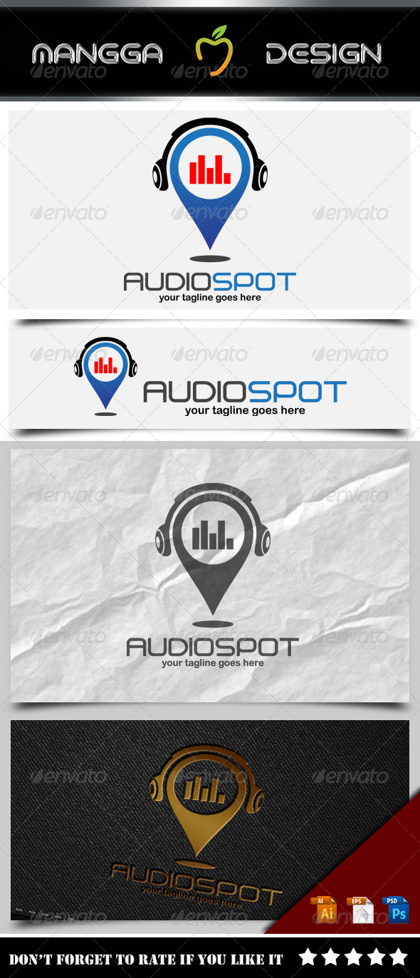GraphicRiver Audio Spot Logo 8498837 GraphicRiver Audio Spot Logo 8498837