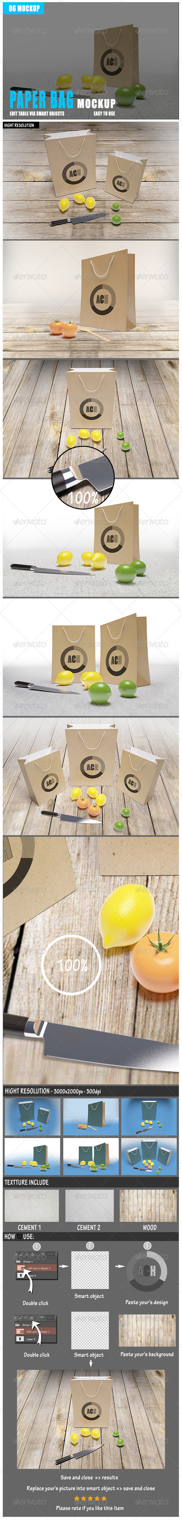 GraphicRiver Paper Bag Mockup 8498847 GraphicRiver Paper Bag Mockup 8498847