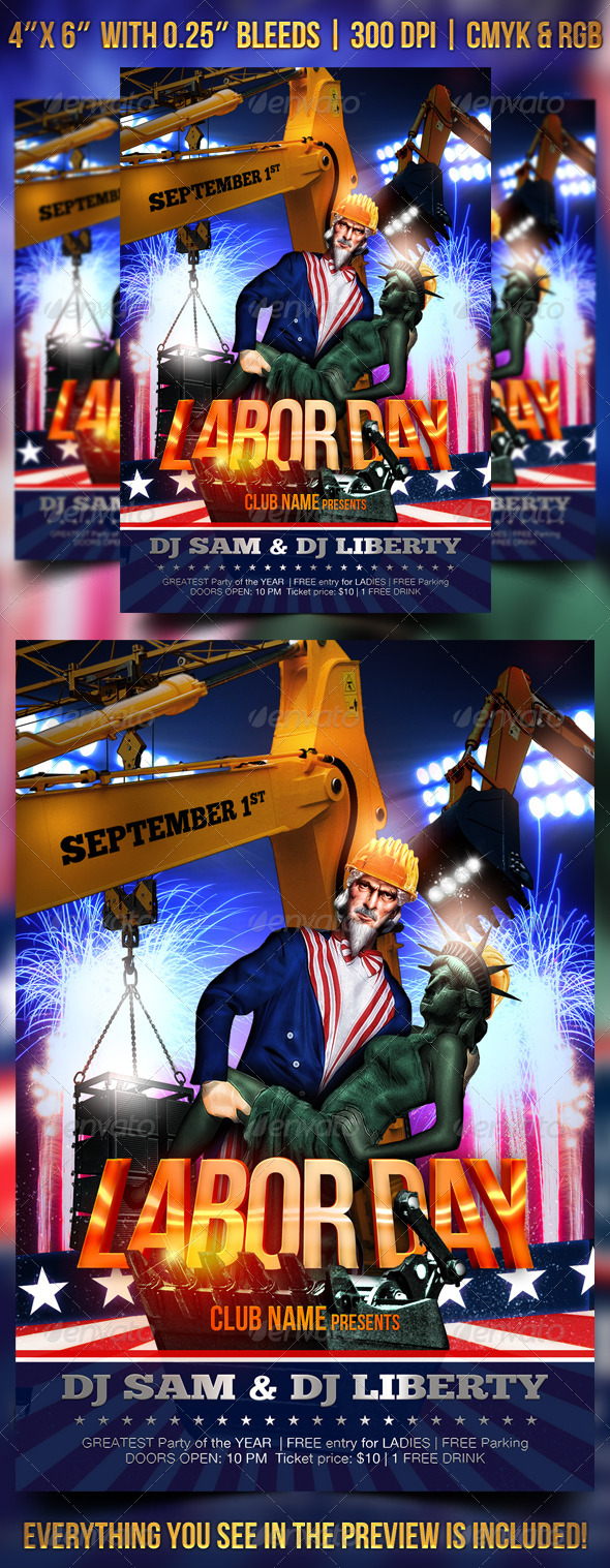 GraphicRiver Labor Day Flyer Template 8499010 GraphicRiver Labor Day Flyer Template 8499010