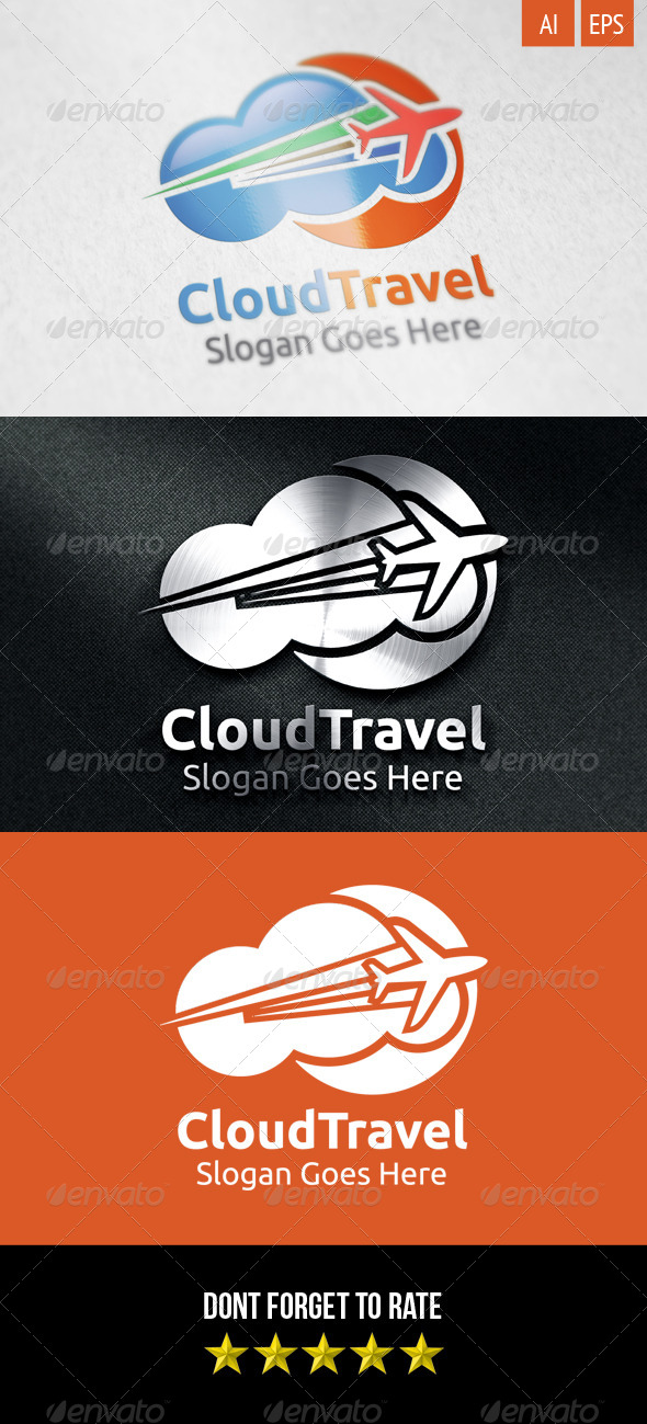 GraphicRiver Cloud Travel Logo 8499062 GraphicRiver Cloud Travel Logo 8499062