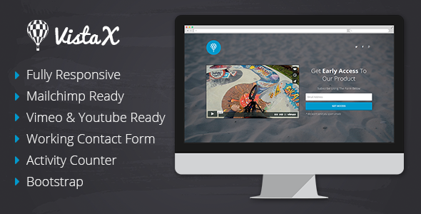 ThemeForest VistaX Coming Soon Responsive Template 8499315 ThemeForest VistaX Coming Soon Responsive Template 8499315