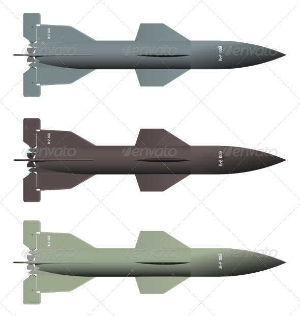 GraphicRiver Missiles Isolated on White Background 8500332 GraphicRiver Missiles Isolated on White Background 8500332