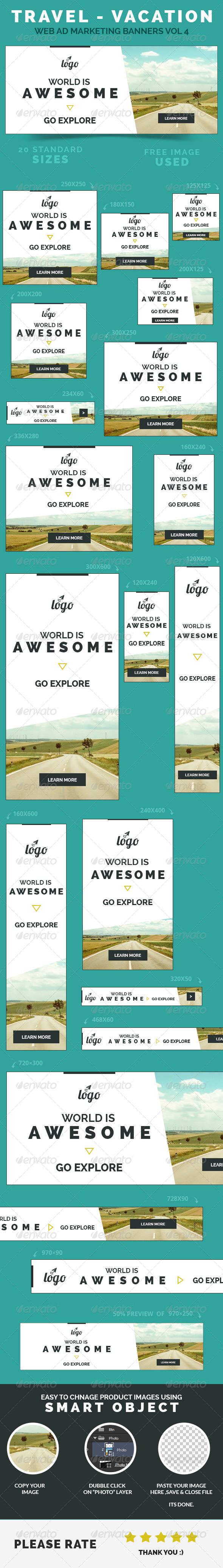 GraphicRiver Travel Vacation Web Ad Marketing Banners Vol 4 8500668 GraphicRiver Travel Vacation Web Ad Marketing Banners Vol 4 8500668