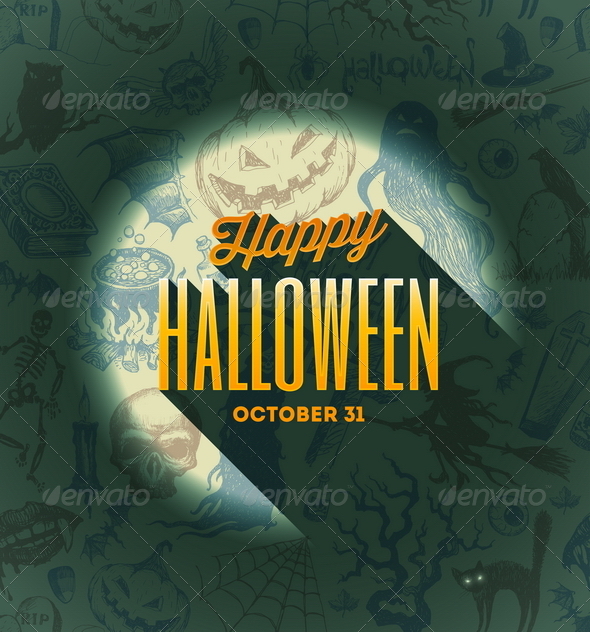 GraphicRiver Halloween Type Design on a Hand Drawn Background 8500754 GraphicRiver Halloween Type Design on a Hand Drawn Background 8500754