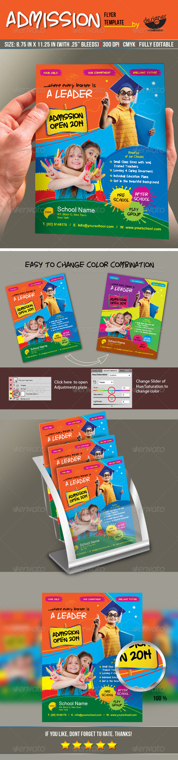 Junior School Admission Flyer Template (Corporate)