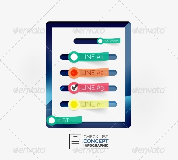 GraphicRiver Vector Check List Infographic Concept 8502660 GraphicRiver Vector Check List Infographic Concept 8502660