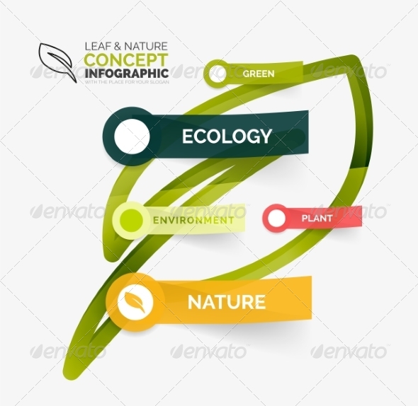 GraphicRiver Eco Leaf Infographic Concept 8502667 GraphicRiver Eco Leaf Infographic Concept 8502667