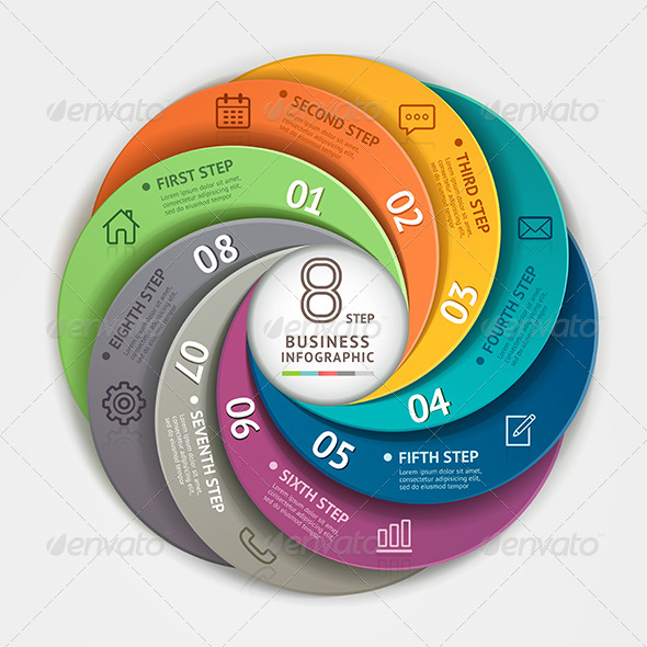GraphicRiver Abstract Infographic Circle Origami Style 8503108 GraphicRiver Abstract Infographic Circle Origami Style 8503108