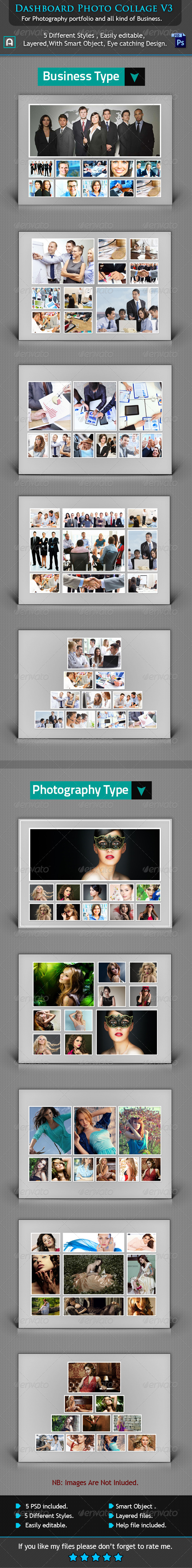 GraphicRiver Collage Photo Template V3 8503358 GraphicRiver Collage Photo Template V3 8503358