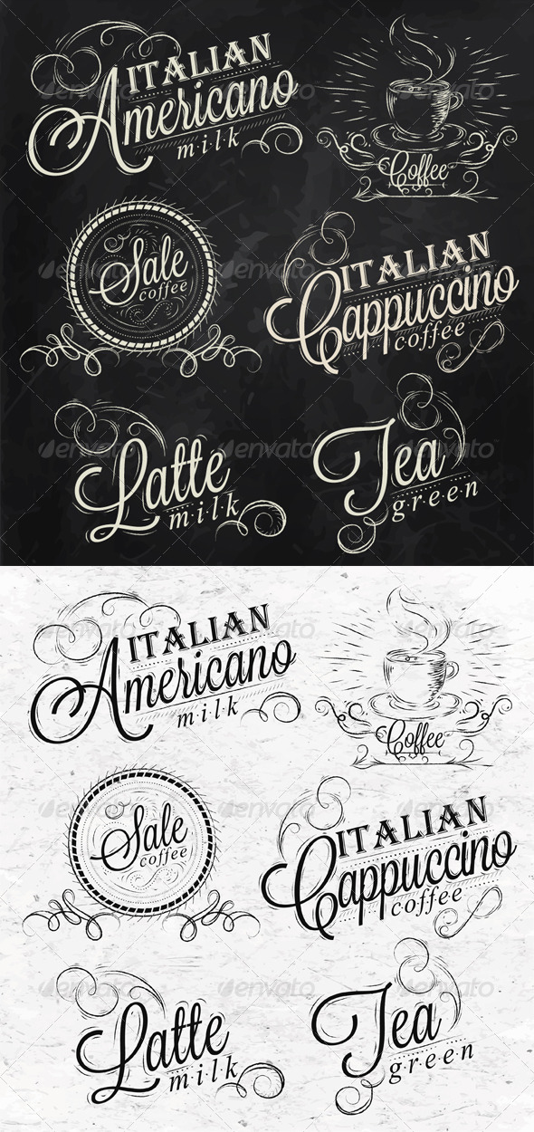 GraphicRiver Names of Coffee Drinks 8503380 GraphicRiver Names of Coffee Drinks 8503380