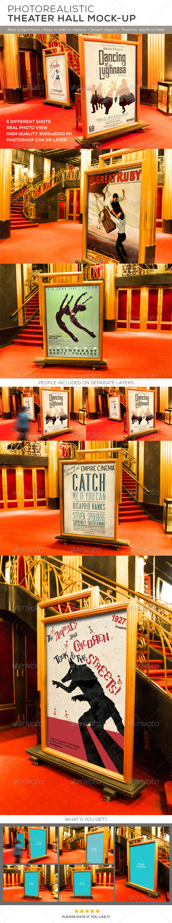 GraphicRiver Theater Hall Poster Mock-up 8504942 GraphicRiver Theater Hall Poster Mock-up 8504942